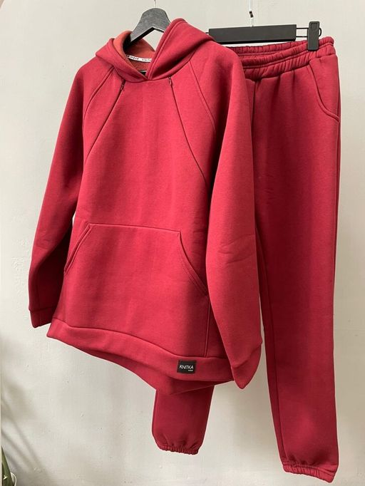 257НК Костюм утепленный для кормящих, бордо - Knitka wear фото 2
