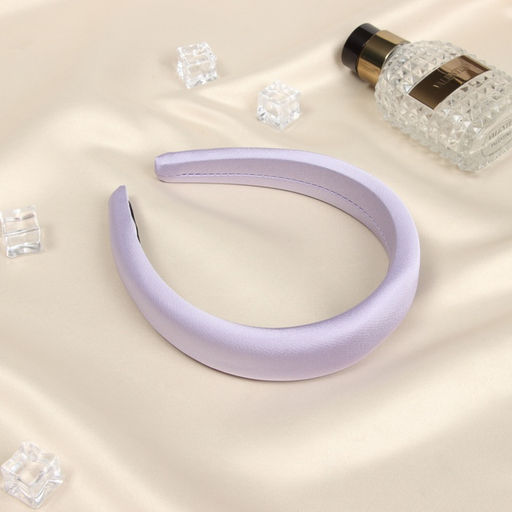 Ободок для волос «Жаннет», классик глянец, 3 см, сиреневый