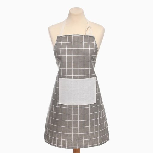 Фартук Экономь и Я Клетка.цвет бежевый, 56*704см, 100% хл, рогожка  фото 4