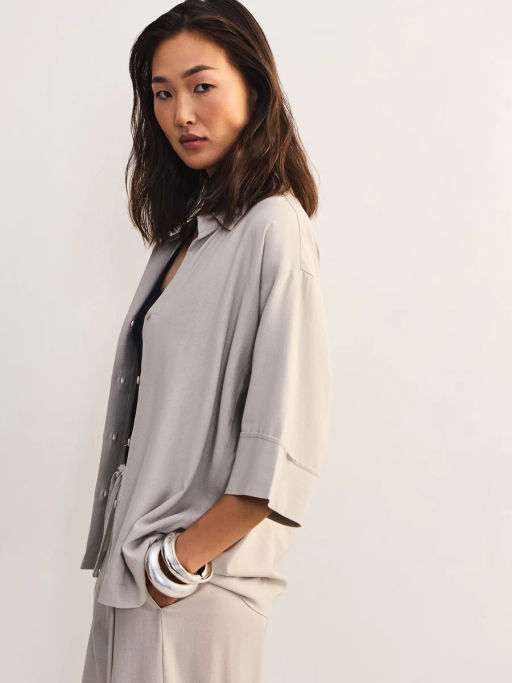 Льняная блуза свободного кроя ZR2605012001-36 / Zarina