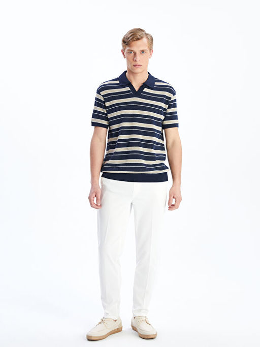 Polo Yaka ?izgili Erkek Ti??rt