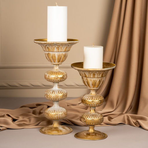 Подсвечник металл «Ярусы» для одной свечи 16×16×25 см