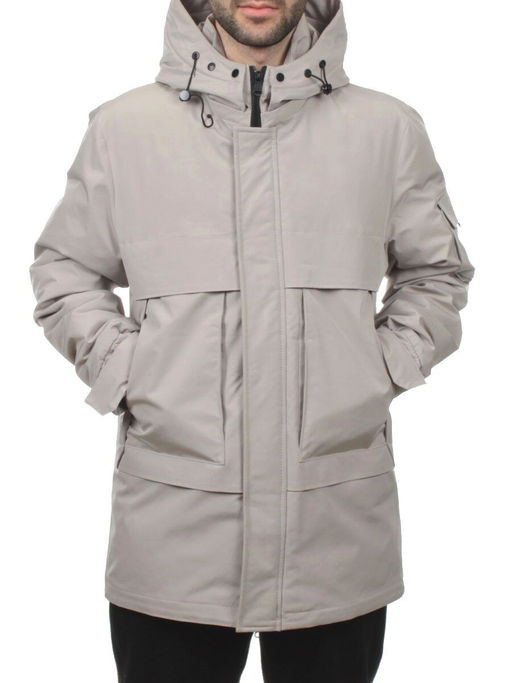 8896 BEIGE Куртка мужская зимняя облегченная (130 гр. холлофайбер) - Fashion фото 2
