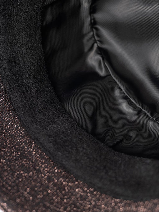 Шляпа жен. пол+виск+мет ZZ-N88305 black/bronze - Eleganzza фото 4