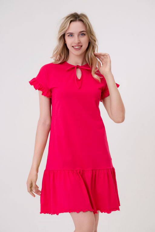 Платье женское из кулирки Чейси 2 малиновый