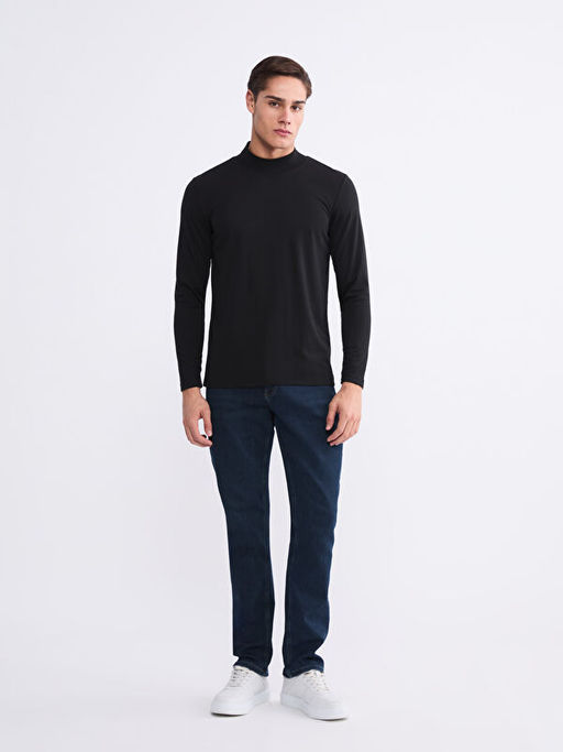 Dik Yaka Erkek Sweatshirt