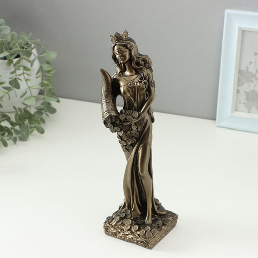 Фигура гипс Фортуна, под бронзу, 30 см
