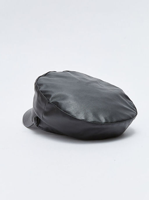 Deri G?r?n?ml? K?z ?ocuk Denizci ?apka - Waikiki фото 3