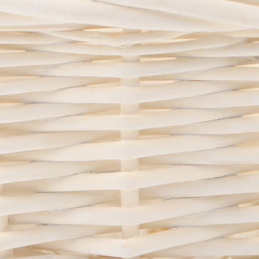 Корзина плетёная для хранения «Косичка», с ручкой, белая, набор 3 шт.