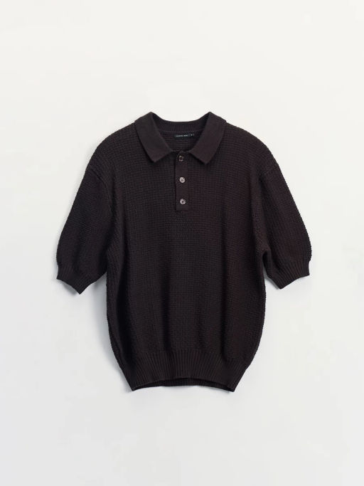 Джемпер поло фактурной вязки ZR2605043301-27 / Zarina