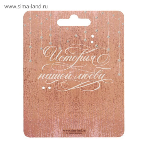 Замок свадебный с ключом «Ты + Я = Семья».