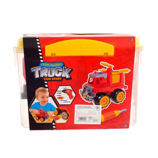 Конструктор винтовой Пожарная машина, 18 деталей, с электрическим шуруповёртом - Simaland фото 5