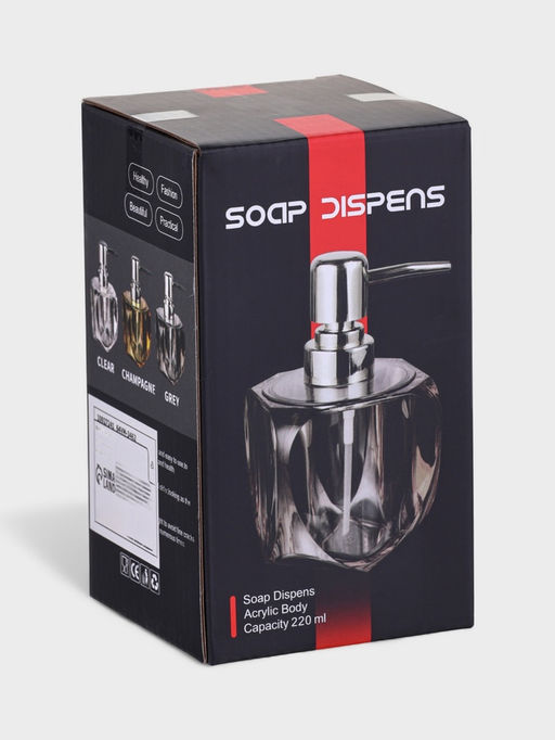 Дозатор для мыла «Хрусталь», 220 мл, пластик