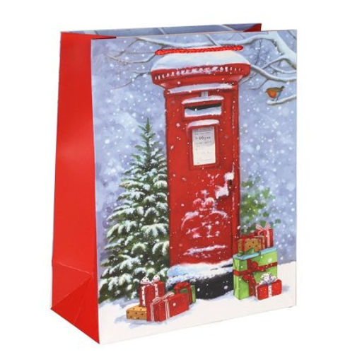 Цена за 12 шт. Пакет подарочный 26х32х12см / 3282L /уп 12/384/Новый год - Галеонтрейд фото 2