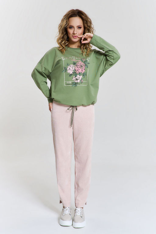 Джемпер AVE RARA 2179 хаки  фото 2