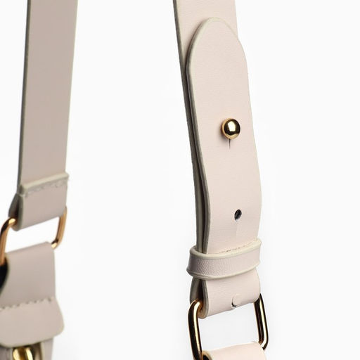 Сумка женская из искусственной кожи, 22×23×6 см, бежевая