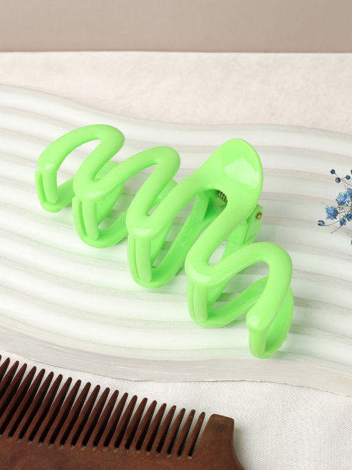 Заколка краб для волос 11 см / SRS-105 /уп 12/120/ желтый - ГалеонТрейд фото 2