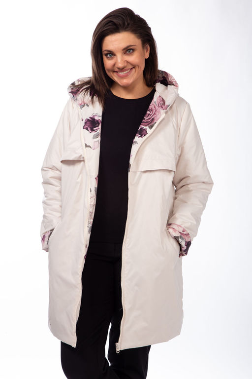 Куртка Diamant 1914-Р беж-какао фото 69