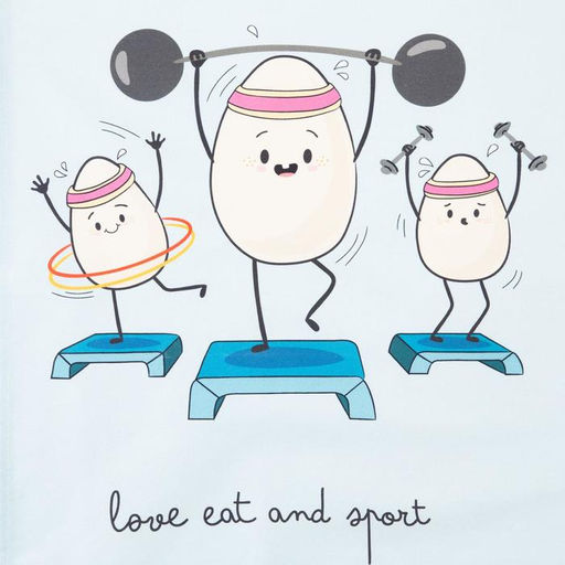 Полотенце пасхальное Этель Love eat and sport 40х73 см, 100% хлопок, саржа 190 гр/м2  фото 3