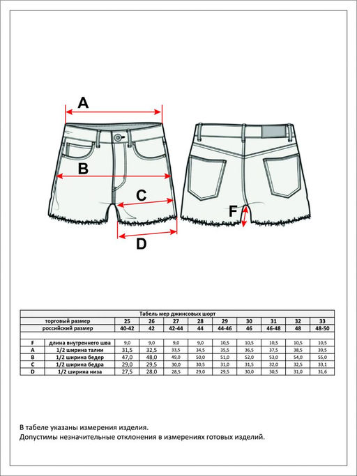 Шорты жен. джинс TP09-01-2019 l.blue - Primm фото 11