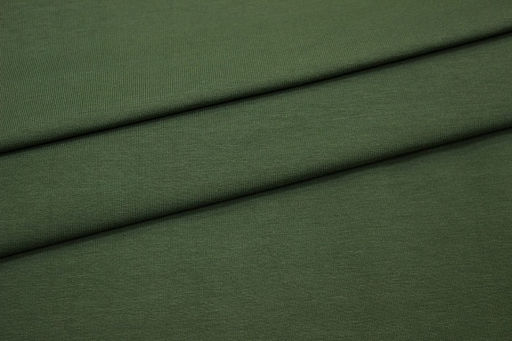 Футер-петля диагональ 3-х нит. цв.Темно-зеленый хаки, ш.1.83м, Пенье, хл-65%, п/э-35%, 350гр/м.кв - Купава фото 2