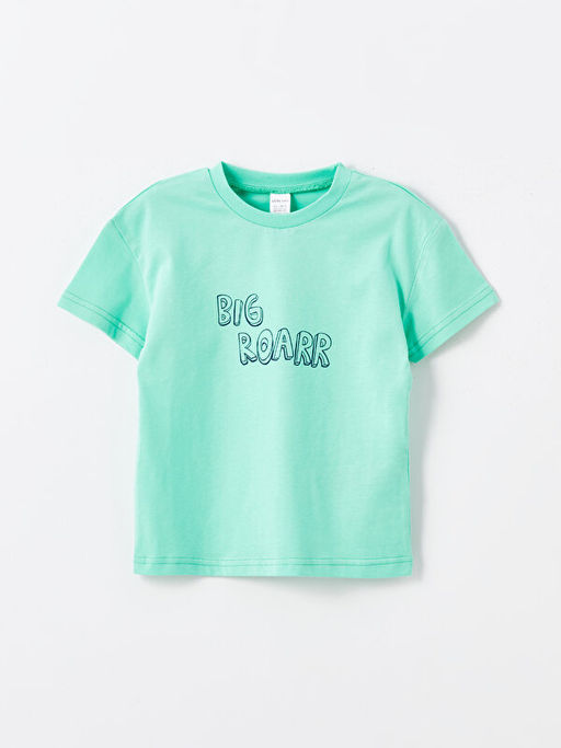 Bisiklet Yaka K?sa Kollu Bask?l? Erkek Bebek Ti??rt 2li - Waikiki фото 3