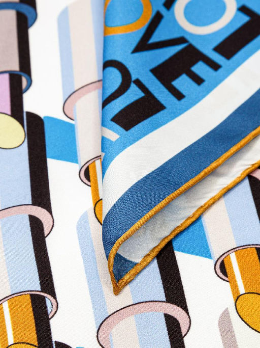 Платок жен. шелк 90х90 E04-8377-12 - Eleganzza фото 3