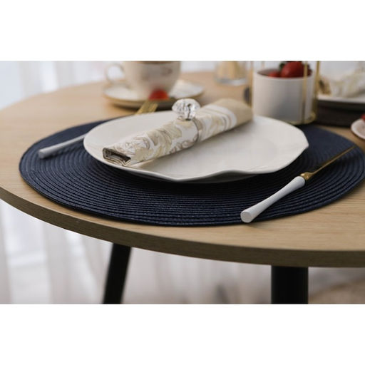 Цена за 12 шт. Салфетка сервировочная на стол Лофт, d=38 см, цвет синий - Simaland фото 5