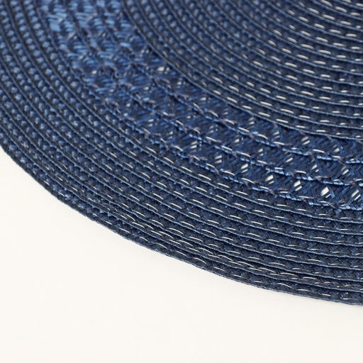 Салфетка сервировочная на стол Доляна Оскар, d=38 см, цвет синий  фото 3