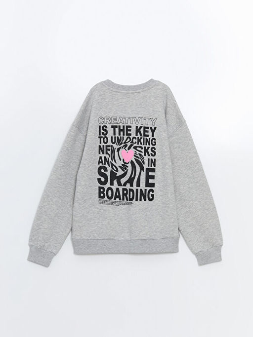 Bisiklet Yaka K?z ?ocuk Sweatshirt - Waikiki фото 3