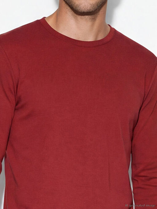 Bisiklet Yaka Uzun Kollu Erkek Ti??rt