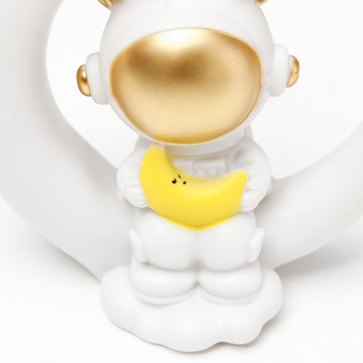 Ночник "Лосяш космонавт" LED USB белый 18х17х7см RISALUX