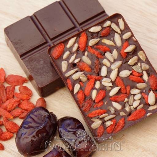 Шоколад тёмный Годжи, финик и семечки - Мариславна фото 3