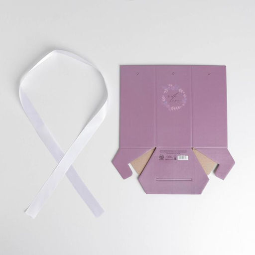 Коробка складная шестигранник Сумеречная лаванда, 17 14,8 19,5 см - Дарите счастье фото 3