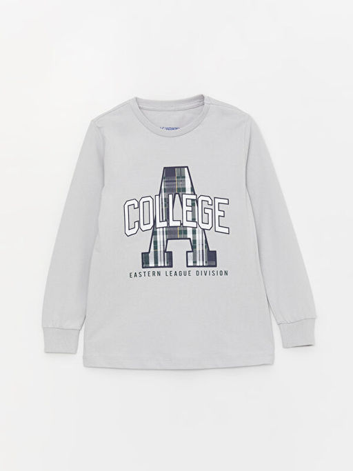 Bisiklet Yaka Bask?l? Uzun Kollu Erkek ?ocuk Pijama Tak?m? - Waikiki фото 2