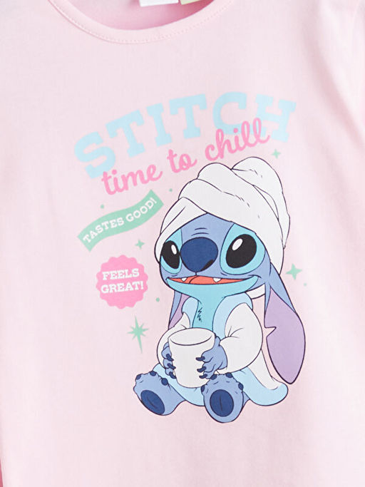 Stitch Lisansl? K?z ?ocuk Pijama Tak?m