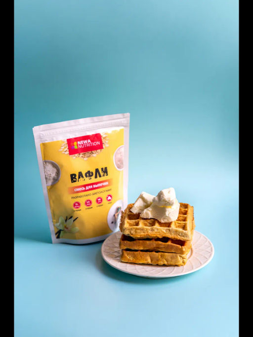 Смесь для выпечки вафли высокобелковые без сахара, ванильный вкус - Newa nutrition фото 6
