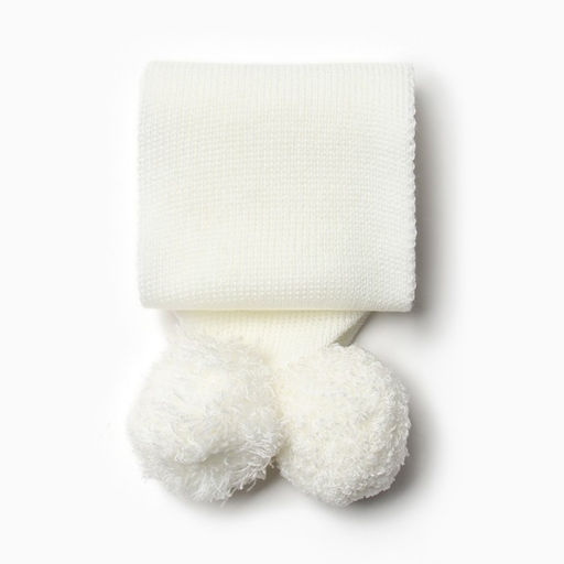 Шарф детский, цвет молочный, размер 110×14 см