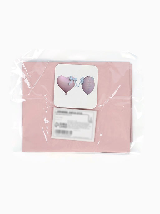 Цена за 2 шт. Воздушный шар фольгированный 36" «Розовое сердце с бантом»