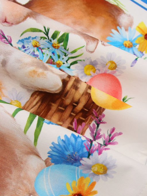 Дорожка пасхальная на стол Этель Зайчики 30?70 см, 100% хлопок, саржа 190 г/м?