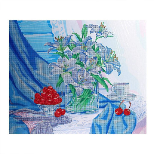 Алмазная мозаика с частичным заполнением на подрамнике «Лилии», 50×60 см