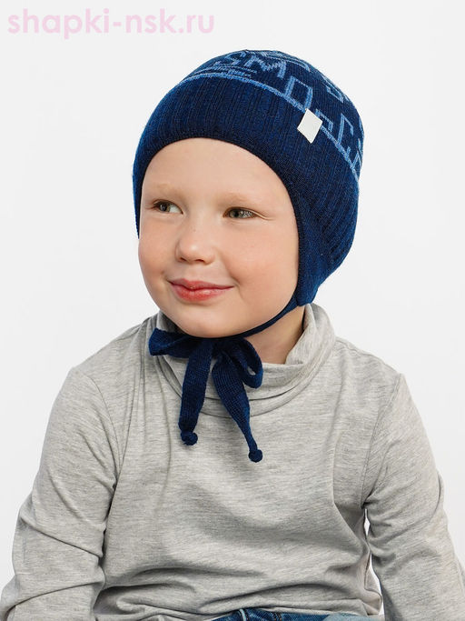 21369 B-W Шапка для мальчика (44-50)