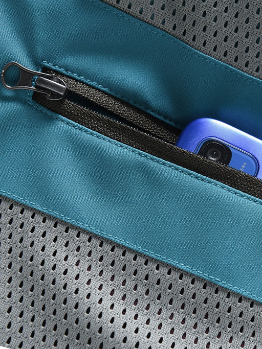 Парка женская софтшелл виндстоппер удлинённая с капюшоном бирюзового цвета 9614_1Br