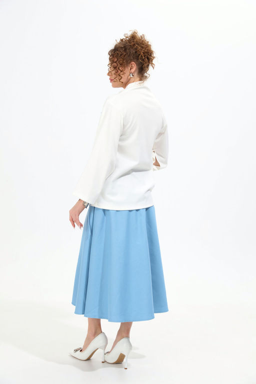 Костюм NIKVA н952-2 молоко+голубой фото 4