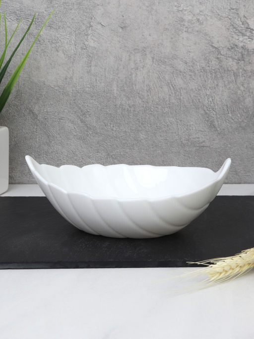 Салатник 210 мл 140 мл Лист HW55 (white) /уп 6/72/ - Галеонтрейд фото 4