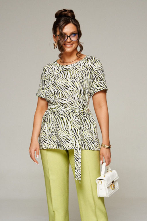 Костюм (Блуза, брюки 6321 салатовый) - B&F фото 5