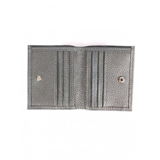 Портмоне женское Croco-ПР-905 натуральная кожа 2 отд, 8 карм, серый металлик (230) 264813  фото 3