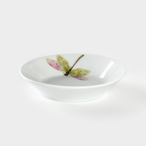 Цена за 2 шт. Блюдце Добрушский завод «Стрекоза», d=14 см, фарфор, белый