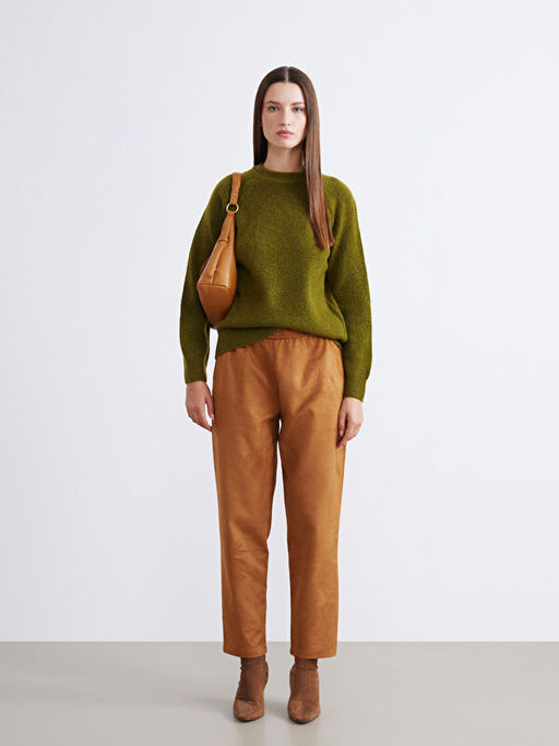 Bisiklet Yaka Kad?n Triko Kazak