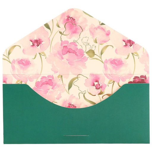 Цена за 2 шт. Конверт для денег «Для самой красивой!», софт тач, пионы, тиснение, 19 х 9 см, Принцессы